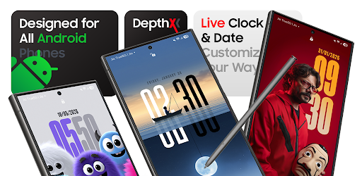 DepthX - Live Clock Wallpapers