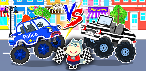 Wolfoo Monster Truck Police