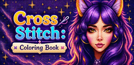 Cross-Stitch: Coloring Book