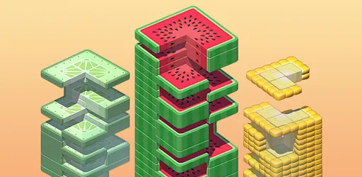 Juicy Stack. Block&Tile Puzzle